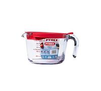 Pyrex 8022313 Classic Broc mesureur en verre avec couvercle 1L, Transparent, 20,9 x 16,1 x 11,2 cm