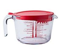 Broc mesureur Pyrex ®1 L avec couvercle, Classic Blanc