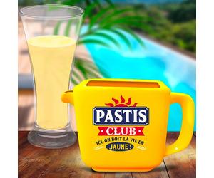 Broc - STC - Pastis Club - Céramique - Jaune - 1 Litre - 14x9x23 cm