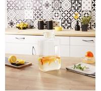 Pichet Quadro avec bouchon 2 l blanc - Luminarc - Transparent - Verre Transparent