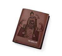 Brocade Creek Personnalisé Photo Portefeuille en Cuir avec Porte-Monnaie Portefeuille Homme/Carte d'identité, permis de Conduire, Certificat dimmatriculation Cadeau Parfait pour Noël