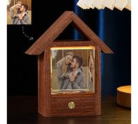 Brocade Creek Photo en cristal personnalisée, un cadeau personnalisé avec votre propre photo pour maman, papa, amoureux, famille, impression couleur. Veilleuse personnalisée