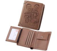 Brocade Creek Portefeuille Homme, Portefeuilles pour Homme, Portefeuille Photo personnalisé avec Gravure, Cadeau personnalisé Noël fête des pères Saint Valentin pour Homme