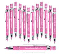 Brocade Creek Stylo à bille gravé avec écran tactile, Entrez votre nom, logo ou message, 12 stylos à bille personnalisés avec gravure pour les anniversaires et les remises de diplômes