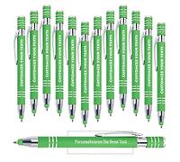 Brocade Creek Stylo bille personnalisé avec nom, Stylo à écran tactile, Noms personnalisés gravés, Anniversaires, Noms de société, Idéal pour les études et le bureau, Encre noire - 24 pièces