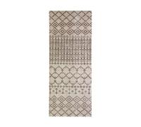 BROCANTE - Tapis berbère esprit vintage pour intérieur et extérieur résiste à la pluie 80 x 200 cm Beige Sable