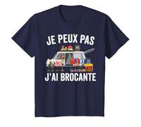 Brocanteur, J'peux Pas J'Ai Brocante T-Shirt, Enfant, Bleu Marine, 3 Ans