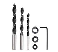 Brocas Para Madera, Forets Hélicoïdaux Localisateur Multi-Angle pour Le Travail du Bois Forets Spyder avec 3 Forets Forets 6/8/10 Mm Localisateur Multi-Angle 30°/45°/90° pour