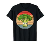 Broccoli - Funny Retro Vintage Sunset Style Broccoli Lover T-Shirt
