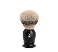 MÜHLE Blaireau à raser CLASSIC S, poils de blaireau à pointe argentée et manche en résine précieuse Noir