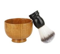 Brocha De Afeitar De Viaje | Brocha De Afeitar Para Hombre Con Mango Cómodo | Herramienta Reutilizable Para La Limpieza Facial Y El Maquillaje | Set De Viaje Portátil Ideal Para Vacaciones, Cumpleaños