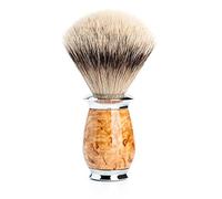 Brocha de Afeitar Mühle Purist M Punta Plata Madera de Abedul