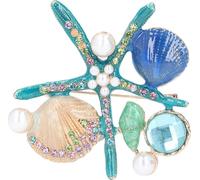 Broche 4 couleurs différentes Belle apparence Finition fine Epingle de sûreté faite à la main Bleu