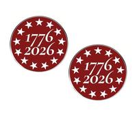 Broche à 13 pointes en alliage de qualité supérieure célébrant les 250 ans d'indépendance 1776 2026 Broche historique de collection