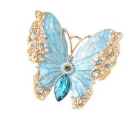 Broche à bijoux papillon en cristaux, fermoir à écharpe polyvalent pour robes, fêtes, mariages et occasions spéciales, tenues, bijoux papillon à la mode,