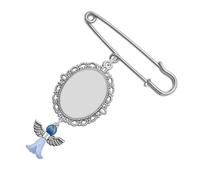 Broche à breloque en forme d'aile angélique pour bouquet de mariage, bouquet de mariés, bouquet de boutonnière, taille unique, Comme décrit