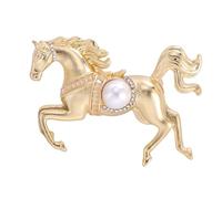 Broche à breloque unique en forme de cheval à la mode, belle texture en alliage, parfaite pour un usage quotidien ou comme cadeau pour offrir des bijoux de symbole de cheval