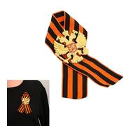 Broche à breloques à double tête inspirée de l'histoire avec ruban - Accessoire de collectionneur - Médailles résistantes, taille unique, Comme décrit
