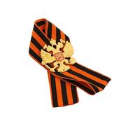 Broche à breloques à double tête inspirée de l'histoire avec ruban - Accessoire de collectionneur - Médailles résistantes, taille unique, Comme décrit