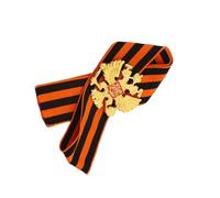 Broche à breloques avec ruban historique simple/double couche pour événement formel, cadeau, broche commémorative historique, One Size, Comme décrit