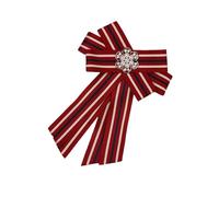 Broche à breloques tendance, accessoire de bijoux polyvalent portable pour vêtements et couvre-chefs, articles d'usage quotidien, broche à nœud papillon, taille unique, Comme décrit