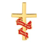 Broche à breloques unique, broche à ruban tendance, beau badge, structure en alliage, parfaite pour un usage quotidien ou comme cadeau, ruban tendance, Einheitsgröße, comme décrit