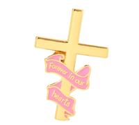 Broche à breloques unique, broche à ruban tendance, beau badge, structure en alliage, parfaite pour un usage quotidien ou comme cadeau, ruban tendance, Einheitsgröße, comme décrit