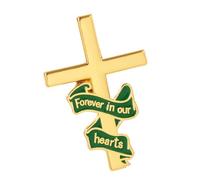Broche à breloques unique, ruban tendance, beau badge, structure en alliage, parfaite pour un usage quotidien ou comme cadeau pour une tenue décontractée, Einheitsgröße, comme décrit