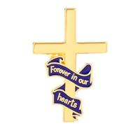 Broche à breloques unique, ruban tendance, beau badge, structure en alliage, parfaite pour un usage quotidien ou comme cadeau pour une tenue décontractée, Einheitsgröße, comme décrit