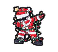 Broche à fermoir émaillé Père Noël pour la décoration et la célébration des tenues de vacances Cadeau pour la fête de Noël