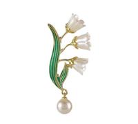 Broche à fleur de lys polyvalente - Construction robuste en métal - Idéal pour les vêtements formels ou pour une utilisation quotidienne - Fermeture sécurisée