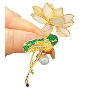 Broche À Fleurs Incurvée Élégante Accessoire Élégant Pour Femmes Broche Unique Parfaite Pour Assortir Divers Pulls Et Tissus Accessoire Floral Élégant