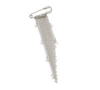 Broche à franges en chaîne en métal pour des tenues élégantes | Conception dynamique en couches pour des tenues à la mode, confortable pour un usage quotidien, longue durabilité