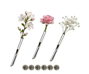 Broche À Insérer Des Fleurs 3 Pièces Support Esthétique Unisexe En Acier