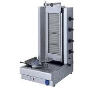 Broche à Kebab Gaz Professionnel - 4 Zones de Chauffe - 75 Kg - Mastro