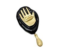 Broche à lèvres émaillée à la mode, bijoux de déclaration audacieuse pour femmes, pour la fête des mères, de vacances, broche de revêtement design unique