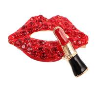 Broche à Lèvres Rouge en Alliage de Zinc, Pin Décoratif