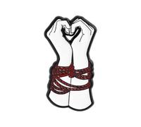 Broche à main en forme de cœur en alliage, épingle de mode élégante pour les fêtes et les présentations Broche en alliage à main en forme de cœur pour les tenues de fête, les occasions spéciales