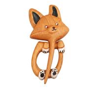 Broche à Motif Animal - Épingle à châle légère en bois de 12 g - Clip esthétique unique pour pull - Accessoire décoratif pour veste de costume - Corset élégant fait à la main pour fête, banquet