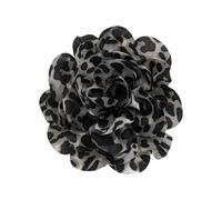 Broche à motif léopard pour femme tendance avec pince en forme de bec de canard - Épingle à nourrice faite à la main - Accessoire de fête - Broche en forme de fleur, taille unique, Comme décrit