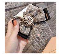 Broche à nœud en Ruban à Rayures, épingles Broches en Tissu Cristal, Badge pour Robe de mariée, Cadeau pour Femmes, Accessoires