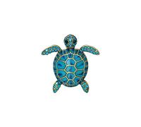 Broche à Paillettes Fleur Plaqué Or et Abeille/Tortue de Mer Vêtement Décoratif Robe Bijoux pour Femmes Cocktail Party Accessoires Broches Ailes d'ange Bijoux (A, Taille Unique), alliage, No Gemstone