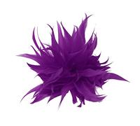 Broche à plume tendance pour écharpe - Broche de Noël - Bijou de Noël - Badge fleur en plumes pour femme et fille, taille unique, Comme décrit