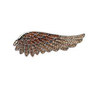 Broche À Plumes Élégante Avec Cristaux Étincelants Scintillants Épinglette Accessoire De Vêtements De Mode Pour Les Femmes Broche Polyvalente Pour Les Occasions Formelles