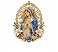 Broche à revers du Sacré-Cœur de Jésus, Vierge Marie, cadeau religieux d'inspiration catholique for hommes et femmes, décoration d'autel de maison de baptême d'église(Style A)