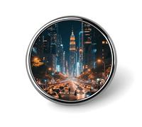 Broche à revers « Vautour noir surplombant un canyon » - Badge mignon