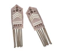 Broche à rivets cloutés avec pampilles et chaîne en métal pour spectacles de scène, accessoire de costume de fête, 1 piece, Comme décrit
