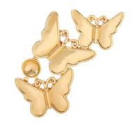 Broche à trois papillons unique faite à la main avec des couleurs vives et un charme culturel pour les occasions spéciales