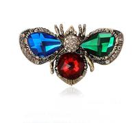Broche Abeille En Strass Scintillant - Bijou Animal En Cristal De Pour Femmes Et Hommes | épingle à Col Vintage Pour Robe Ou Accessoire | Cadeau Parfait Pour Noël, Anniversaire Et Fêtes (Coloré)