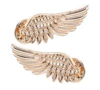 Broche Ailes D’ange Rétro Punk en Alliage, Lot de 1 Paire